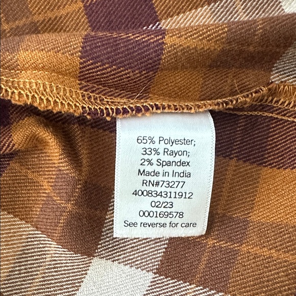 NWOT SO Brown Plaid Mini Skirt (17) - Picture 5 of 5